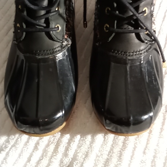 Sam Edelman Duck Boots Size 5M Color Black - Picture 6 of 11